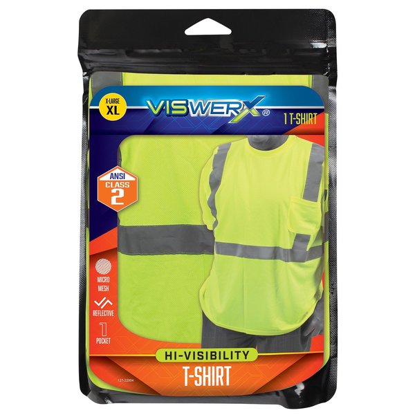 Viswerx Hi-Vis SS T-Shirt w-Pocket - ANSI CL2 XL 127-22004